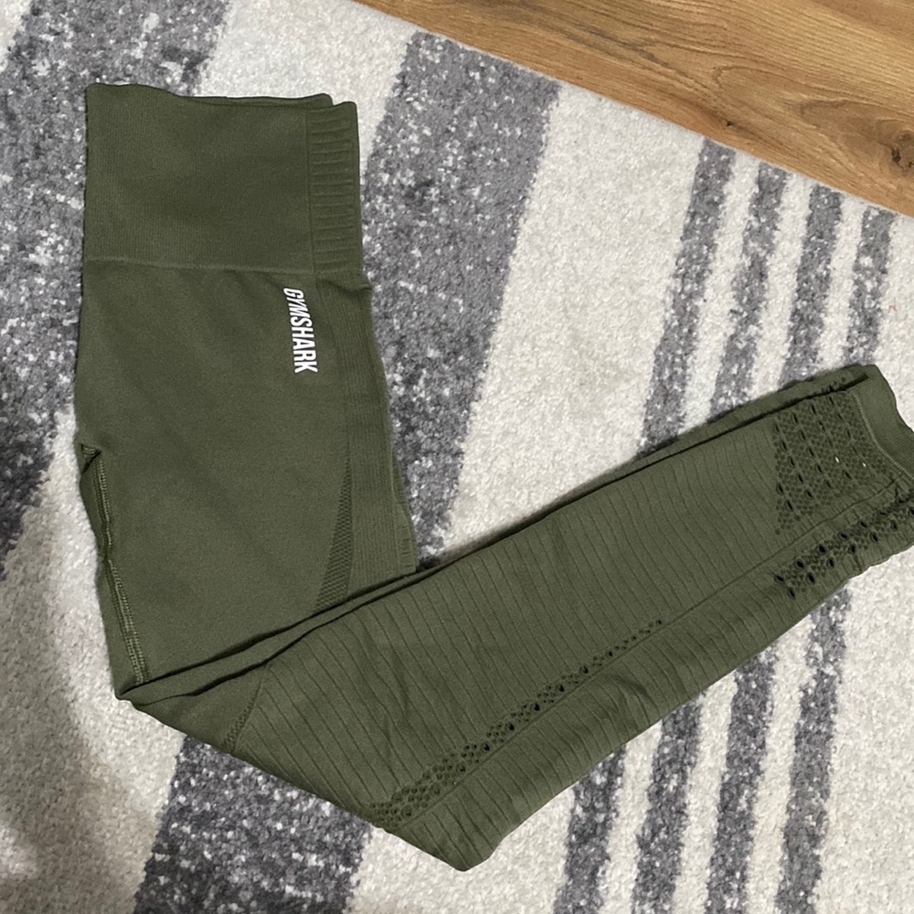 Olive green gymshark leggings